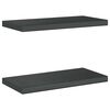 vidaXL Prateleiras de parede 2 pcs 50x23,5cm a&ccedil;o inoxid&aacute;vel prateado