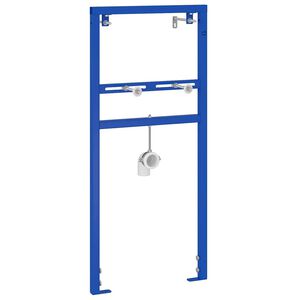 vidaXL Suporte de Parede para Sistema de Lavabo Azul 50 x 3 x 112 cm