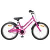 vidaXL Bicicleta Infantil 22 Polegadas para 7-12 anos Preto Rosa