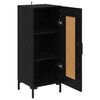 vidaXL Buffet Olden Carvalho Preto 34,5 x 34 x 90 cm