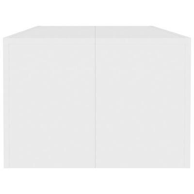 vidaXL Mesa de centro 110x50x35 cm contraplacado branco