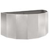vidaXL Floreira Prateado 120 x 60 x 50 cm A&ccedil;o inoxid&aacute;vel