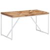 vidaXL Mesa de jantar 140x70x76 cm madeira ac&aacute;cia maci&ccedil;a e mangueira