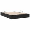 vidaXL Cama com Armazenamento com colch&atilde;o Preto 140 x 190 cm Veludo