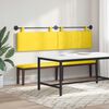 vidaXL Cabeceira Suspensa Liso Amarelo Claro 210 x 55 x 5 cm