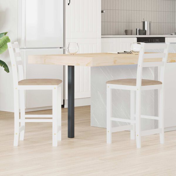 vidaXL Cadeiras de Jantar 2 pcs Branco 40 x 47,5 x 99,5 cm