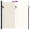 vidaXL Toldo lateral retrátil 200x600 cm cor creme
