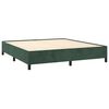 vidaXL Cama com molas/colch&atilde;o 180x200 cm veludo verde-escuro