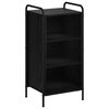 vidaXL Buffet Carvalho Preto 97 x 33 x 81 cm Derivados de Madeira