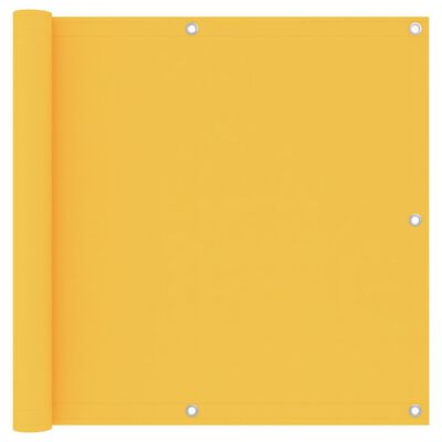 vidaXL Tela de varanda 90x600 cm tecido Oxford amarelo