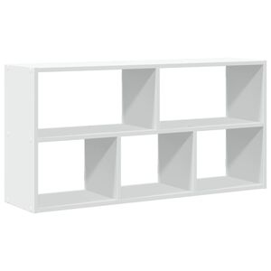 vidaXL Prateleira de parede 100x25x50 cm derivados de madeira branco
