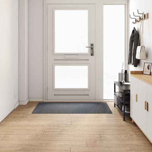 vidaXL Runner de Carpete Cinzeto 80 x 150 cm tecido