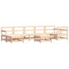 vidaXL 8 pcs conjunto lounge de jardim pinho maci&ccedil;o