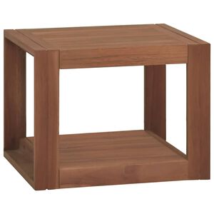 vidaXL Arm&aacute;rio de parede p/ casa de banho 45x45x35 cm teca maci&ccedil;a