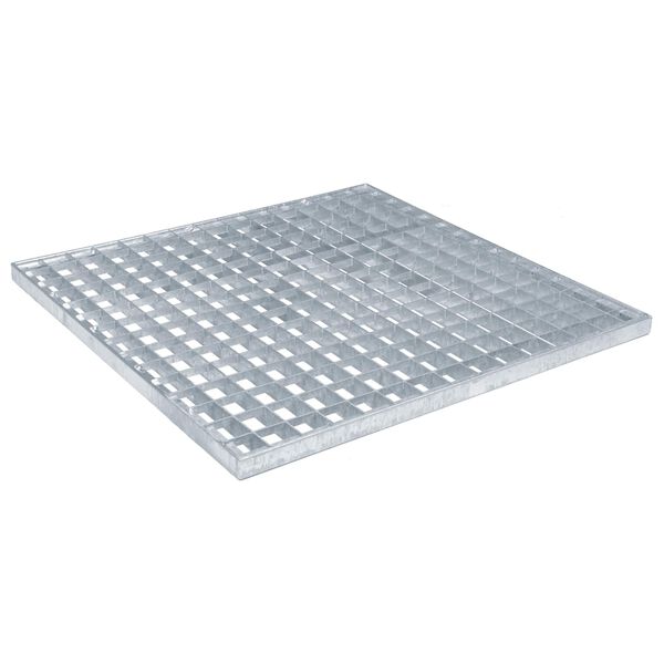 vidaXL Grelha Prateado 50 x 50 x 2 cm A&ccedil;o Galvanizado a Quente