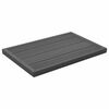 vidaXL Elemento de piso para duche solar 101x63x5,5 cm WPC cinzento