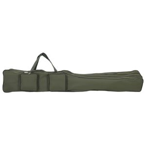 vidaXL Saco para cana de pesca 150 cm tecido oxford verde-escuro