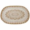 vidaXL Tapetes de &aacute;rea Natural com impress&atilde;o branca 122 x 183 cm Juta