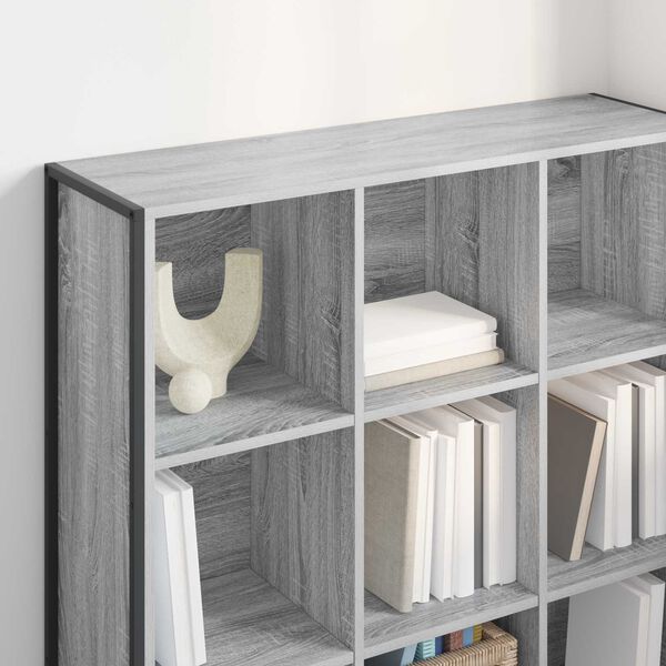 vidaXL Gabinete de Livros Cinza Sonoma 99,5 x 30 x 108,5 cm