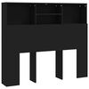vidaXL Arm&aacute;rio de cabeceira 120x19x103,5 cm preto