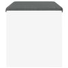 vidaXL Banco de Hall com almofada Branco 80 x 38 x 46 cm