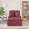 vidaXL Chaise Lounge com Saia Vinho Vermelho 91 x 157 x 91 cm tecido
