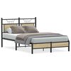 vidaXL Estrutura cama s/ colch&atilde;o derivados de madeira carvalho sonoma