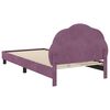 vidaXL Estrutura de Cama Infantil com Cabeceira Roxo 90 x 190 cm