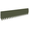 vidaXL Acabamento para Gramado 20 pcs 103 x 25 cm A&ccedil;o Verde-Azeitona