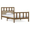 vidaXL Estrutura de cama 100x200 cm madeira maci&ccedil;a castanho mel