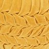 vidaXL Pufe em veludo de algod&atilde;o design smock 40x30 cm amarelo