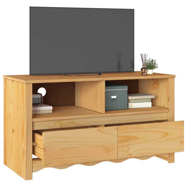 vidaXL Cabinet de TV com gaveta Drammen Carvalho 99 x 43 x 55 cm