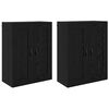 vidaXL Estante de Parede 2 unid. Carvalho Preto 69,5 x 34 x 90 cm
