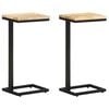 vidaXL Mesas de apoio 2 pcs 31,5x24,5x64,5 cm mangueira &aacute;spera