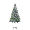vidaXL &Aacute;rvore de Natal Artificial com 300 LEDs Verde 180 cm PVC e A&ccedil;o