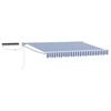 vidaXL Toldo Retr&aacute;til El&eacute;trico Azul e Branco 2,5 x 2 m