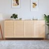 vidaXL Portas de arm&aacute;rio 4 pcs com design de persiana pinho maci&ccedil;o