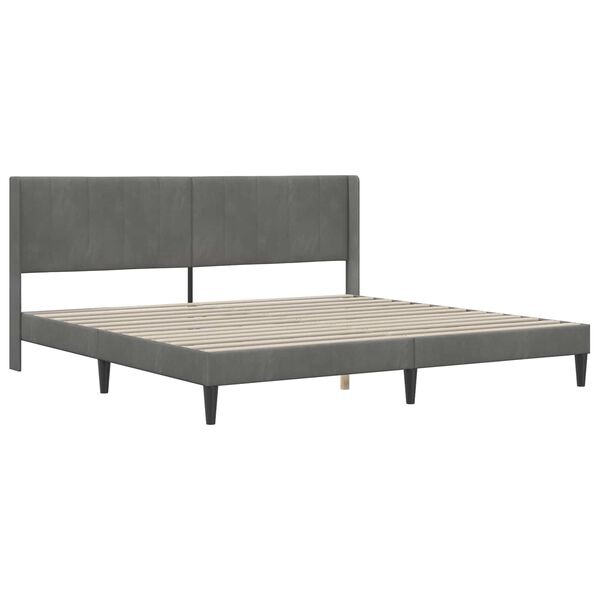 vidaXL Estrutura da Cama Cinza Escuro 180 x 200 cm Veludo