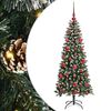 vidaXL &Aacute;rvore de Natal Artificial Verde 150 cm PVC, Pl&aacute;stico e A&ccedil;o
