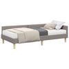 vidaXL Estrutura de Cama de Canto com Colch&atilde;o Outros 2 unid. tecido