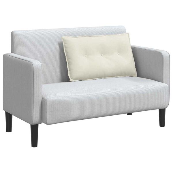 vidaXL Travesseiro para Costas Creme 80 x 50 cm