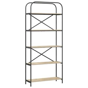 vidaXL Estante Carvalho Sonoma 80 x 30 x 183 cm Madeira processada