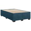 vidaXL Cama boxspring com colch&atilde;o 120x200 cm veludo azul-escuro