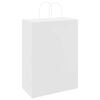 vidaXL Sacos de papel 250 unid com al&ccedil;as branco 32x17x44 cm