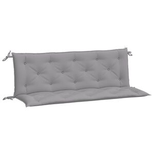 vidaXL Almofad&otilde;es banco jardim 2 pcs 150x50x7cm tecido oxford cinzento