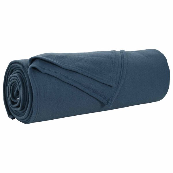 vidaXL Cobertor Azul Marinho 280 x 210 cm L&atilde;