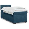 vidaXL Cama boxspring com colch&atilde;o 80x200 cm veludo azul