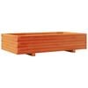vidaXL Vaso/floreira de jardim 110x60x26,5 pinho maci&ccedil;o castanho mel