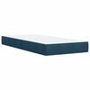 vidaXL Cama boxspring com colch&atilde;o 100x200 cm veludo azul