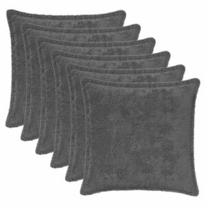 vidaXL Capa almofada 6 unid. HOUTEN Cinzento-Escuro 30 x 30 cm